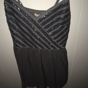 Grey sequin hollister dress